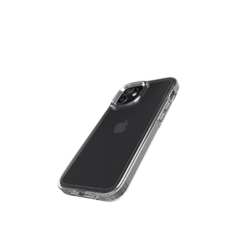 Image of tech21 Evo Clear Phone Case for Apple iPhone 12 Mini 5G with 10 ft. Drop Protection, Clear