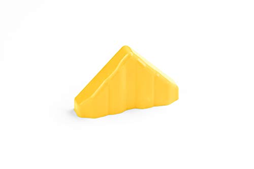 Tapa de valla puntiaguda PZKS-17 | apta para paneles de valla PZL | PVC rígido resistente | valla de plástico | tablas de balcón | fácil de cuidar | amarillo multicolor | Hexim