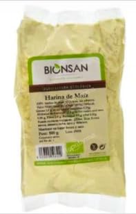 Harina de Maíz, 500 g, Producto Orgánico Natural. Pack de 3