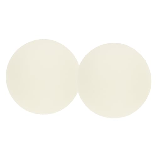 BRIGHTFUFU Roller Hockey Pucks 2pcs Ice Hockey Pucks for Training PVC Practicing Puck Size