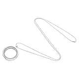 TOGEVAL Collar Colgante de Medallón Circular de Aleación Estilo DIY para Mujer, Apertura Personalizable para Agregar Fotos y Recuerdos, Diseño Versátil para Reuniones Color Aleatorio