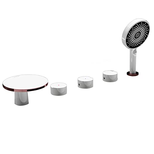 Robinet de baignoire cascade blanc pour créer une ambiance spa à la maison