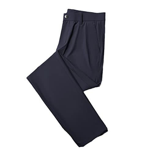 Pantalon de sport décontracté homme respirant léger bleu en coupe droite Roquorl 36