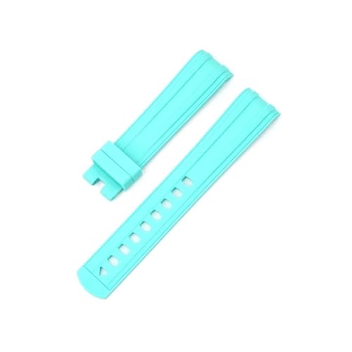 Bracelet montre silicone noir 20mm souple de rechange