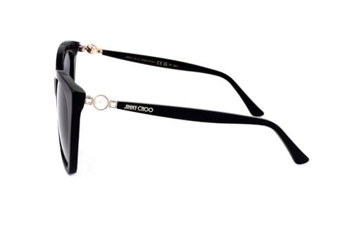 JIMMY CHOO RUA/G/S Black Silver/Dark Grey Shaded 56/18/145 women Sunglasses3