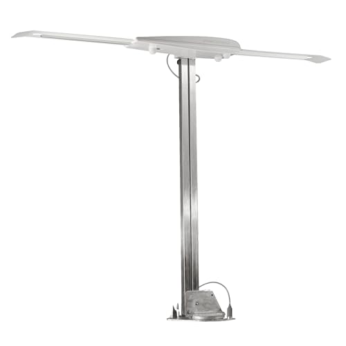 Winegard RV-3095 Sensar III Batwing Amplified RV TV Antenna (VHF/UHF, Digital, 4K Ready, 55 Mile Range), Light Gray