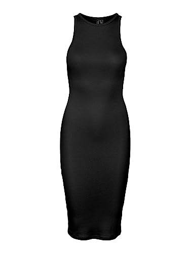 VMROMA S/L Rib BLK Dress JRS NOOS