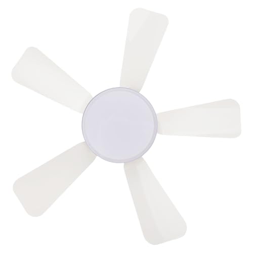Lámpara de ventilador de techo silencioso con aplicación y base E27