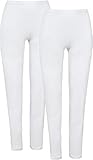 Erwin Müller Damen-Unterhose, lang 2er-Pack weiß Größe 38