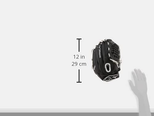 Image of Mizuno GPSL1250F3 Prospect Select Series Fastpitch Softball Glove 12.5 inch, Right Hand Throw, BLACK
