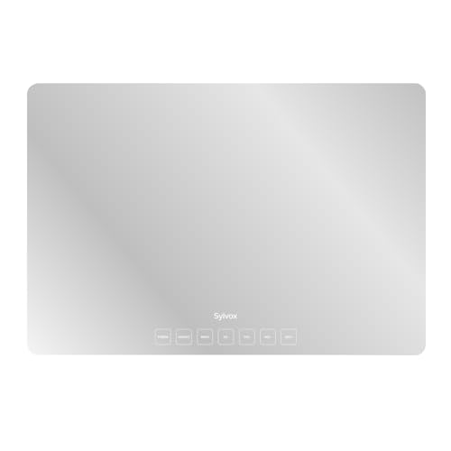 Image of SYLVOX Bathroom TV, 24 inch Smart Mirror TV for Bathroom Shower SPA, Support Google, 1080P IP66 Waterproof Touch Button WiFi Bluetooth Google Assistant, Smart TVs for Indoor Humid Environment