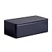 Tianhui Classic Box Rectangular Black Empty Tin Box Containers, Gift, Jewelry and Storage Tin Kit, Home Organizer (Black, S)