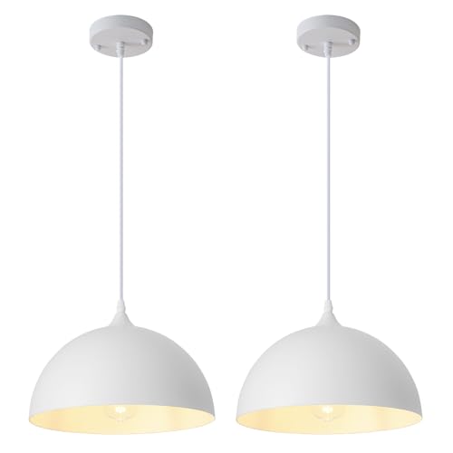 SESIMENT White Farmhouse Pendant 2-Pack
