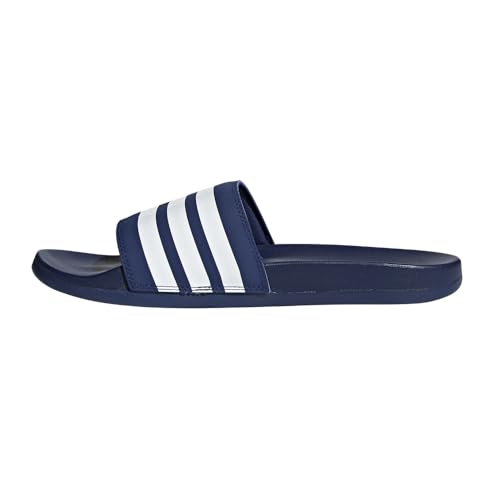 Image of adidas Performance Men's Adilette Comfort Sandal, Dark Blue /White /Dark Blue, 11 M US