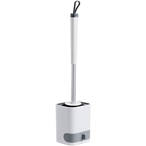 Wall-Mounted Bathroom Toilet Brush Set with Handle, Soft Bristles for Effective Cleaning, Stylish Holder Accessories for Easy Storage and Hygiene