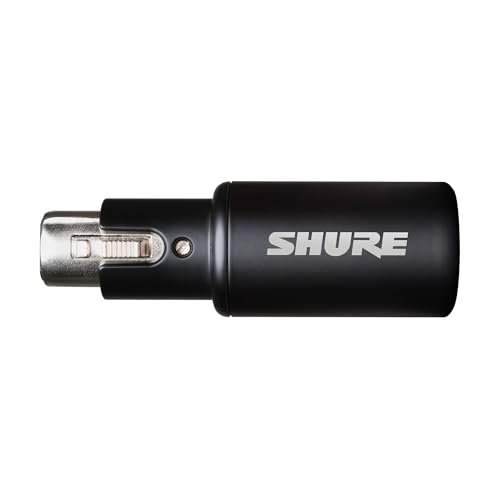 Shure MVX2U Gen 2 XLR-to-USB-C Digital Audio Interface, Apple MFi Certified, Portable Setup for Audio Processing, Noise-Free Recording Between XLR and USB-C Devices