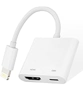 Lightning to Digital AV Adapter [Apple MFi Certified] HDMI Adapter 1080P Sync Screen Cable with L...