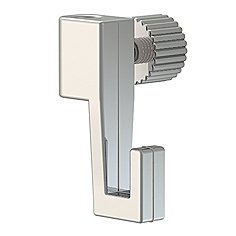 Art & More Bilderhaken für Bilderschienen, 10er Set verstellbare Bildaufhänger für Galerieschienen/Galerieleisten, Tragkraft bis 4 kg