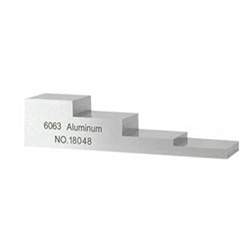 Bloque de calibración de 4 pasos para medidor ultrasónico de espesores, con espesores de 6,25 / 12,5 / 18,75 / 25,00 mm, en aluminio 6063 miniatura 3