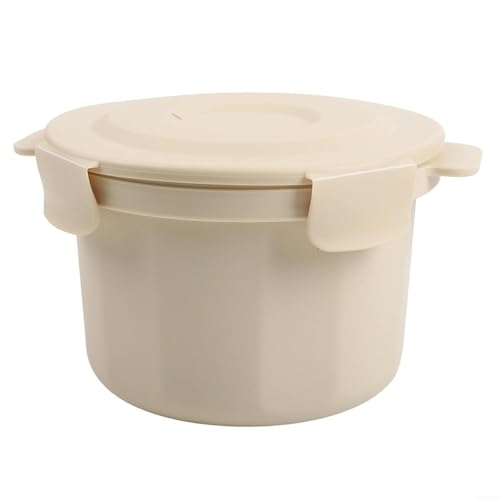 Arrocera para microondas, vaporizador para cocinar arroz, pasta y verduras, 20,5 x 11 x 14,7 cm, apta para lavavajillas, fácil de limpiar, compacta y portátil