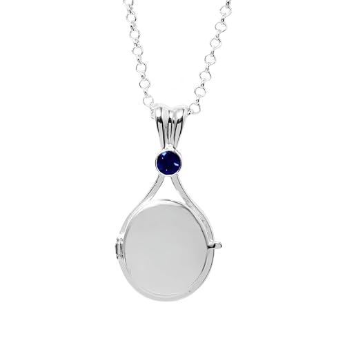 925 Sterling Silver Mermaid Necklace For Women - 14K Gold Filled H2O Mermaid Just Add Water Zircon Pendant Necklaces, Little Mermaids Shell Necklace (simple a)