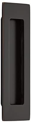 Emtek 220306US10B Emtek 220306 Modern Rectangular 6 Inch Tall Rectangular Flush Door Pull image 3