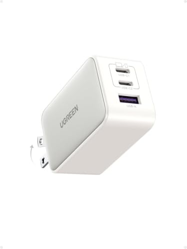 Image of UGREEN Nexode 65W USB C Charger Block, 3-Port Wall Charger Fast Charging
