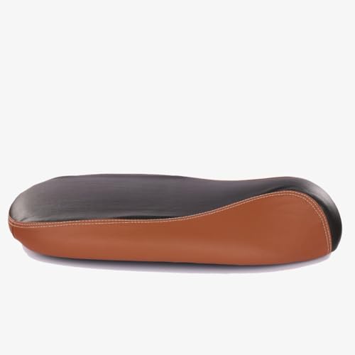Image of Favourite Auto Seat Cover - Dual Coloured with Pro Leather Finish for Ola S1 Pro, Air, X+ (Black & Tan)