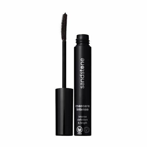 Sandstone Scandinavia Hypoallergenic Mascara Sensitive Eyes - Smudge-Proof, Sweatproof and Lengthening with amazing separation of the lashes - Vegan and Non Toxic (Brown, 9 ml)