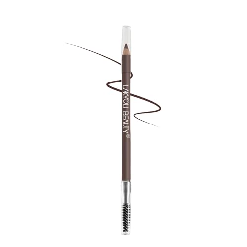 Image of Lakyou Beauty Eyebrow Pencil With Brush | Medium Brown 1.5g | Dual-Ended Brow Definer Pencil With Matte Finish | Precision Tip For Natural, Defined & Long-Lasting Brows
