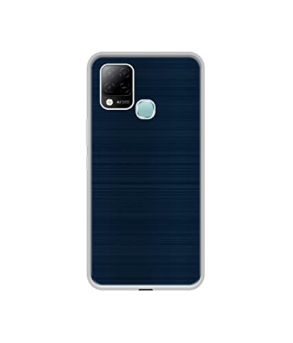 Image of Blue Line Design Printed Silicon Soft TPU Back Case Cover for Infinix Hot 10s 4G