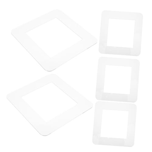 Protector de interruptor de luz de acrílico blanco PRETYZOOM autoadhesivo para hogar 2