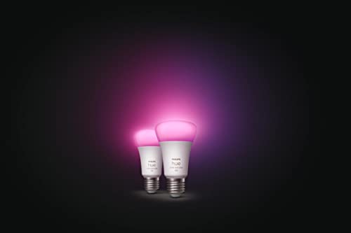 Philips Hue White & Color Ambiance E27 Doppelpack 2x806lm, dimmbar, bis zu 16 Mio. Farben, steuerbar via App, kompatibel… – Bild 3