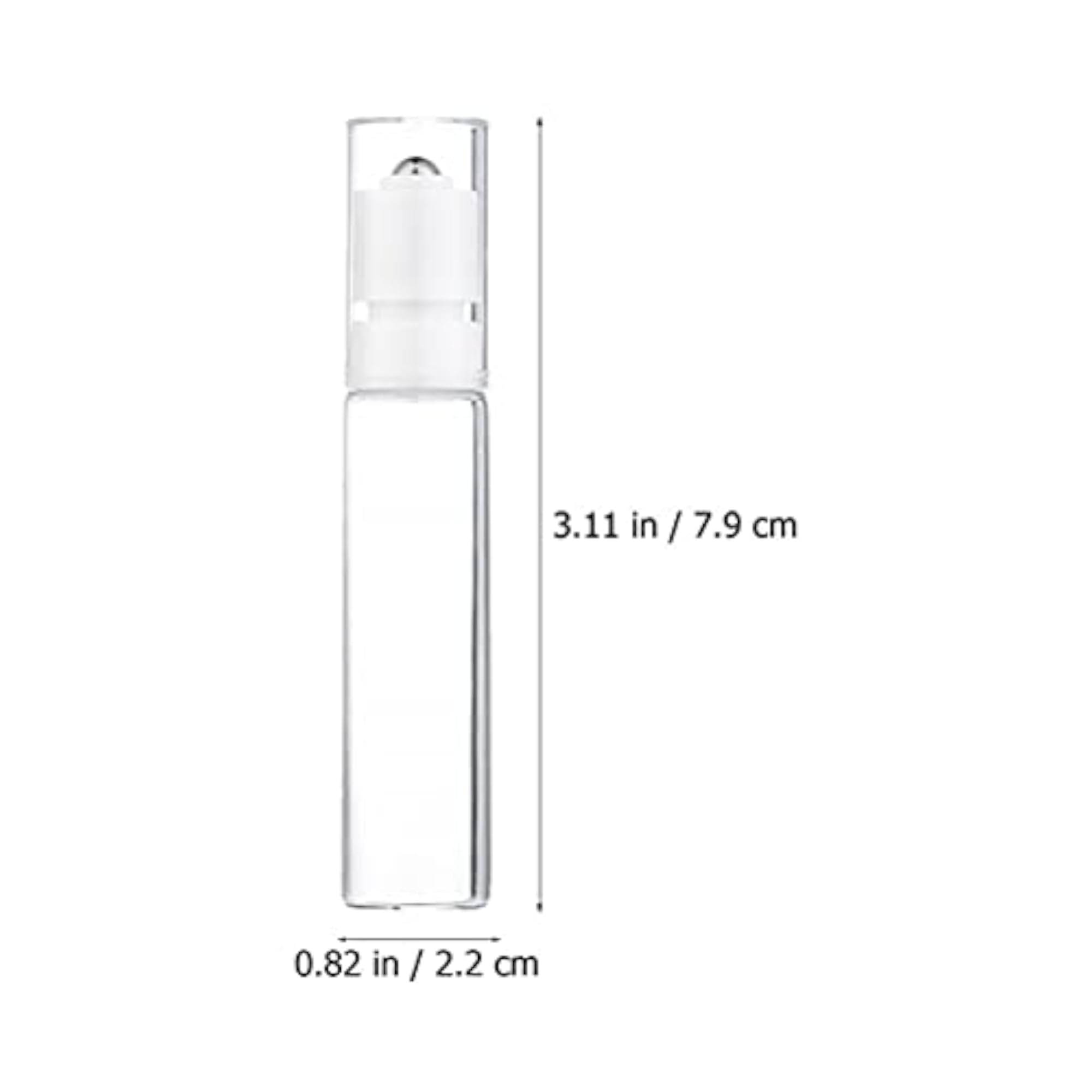 4Pcs 10ml Essential Oil Aromatherapy Glass Roller Bottles