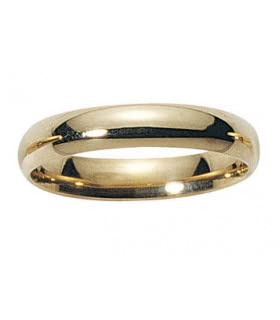 Alliance Mariage 4 mm en Or Jaune 9 carats SONEVA, l'éclat intemporel d'un anneau d'exception en taille 53