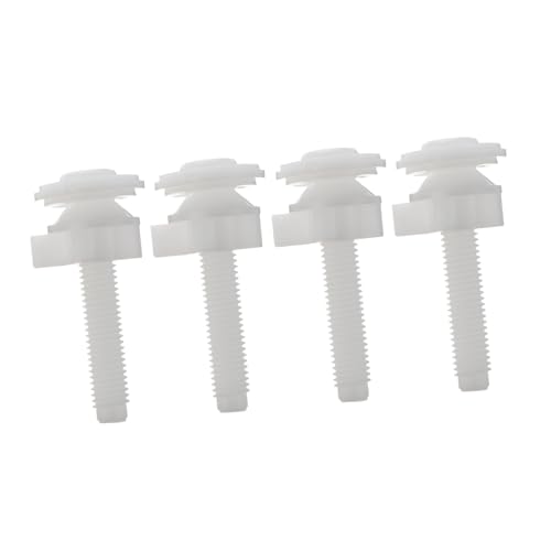 TEHAUX 4個 トイレ便座固定ボルト プラスチック製 耐久性簡単取付 便座カバー交換用アクセサリー