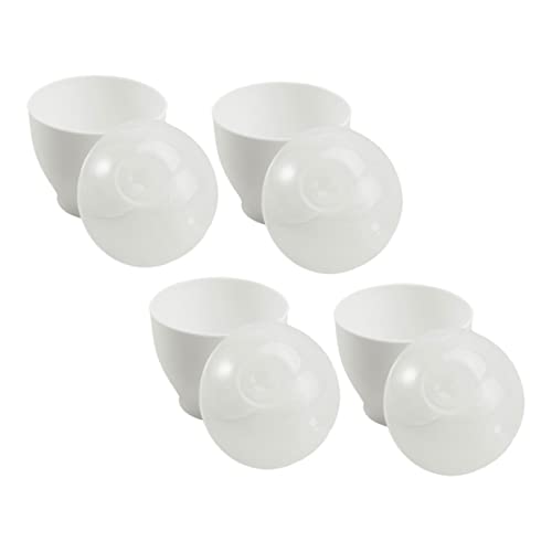 HOLIDYOYO 4 Piezas Cocedor de Huevos Microondas Escalfador de Huevos Saludable Utensilios de Cocina Hornear Microondas Herramienta de Cocina Práctica y Conveniente