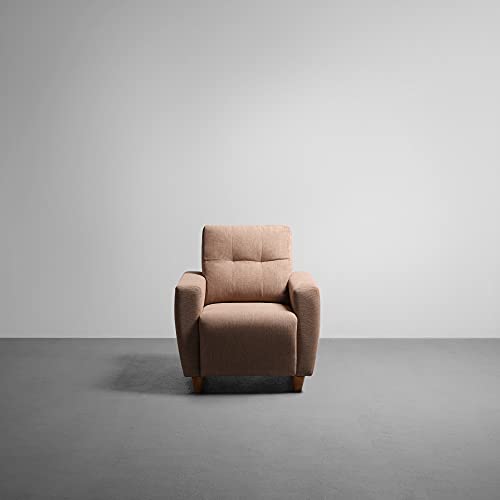 Image of Sleepyhead Yolo - 2+1+1 Seater Sofa Set (Fabric, Coco Brown) 4 Person Sofa
