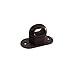 TENDAGGIMANIA ® Stopper für Federöse oval, PVC, 42 x 22 mm, verzinktes Eisen für Plane, Pavillon, seitliche Abdeckung (braun)