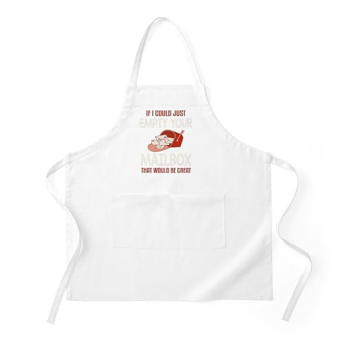 CafePress Mailbox Letter Post Office Postman Wor Light Kitchen Apron with Pockets, Grilling Apron, Baking Apron