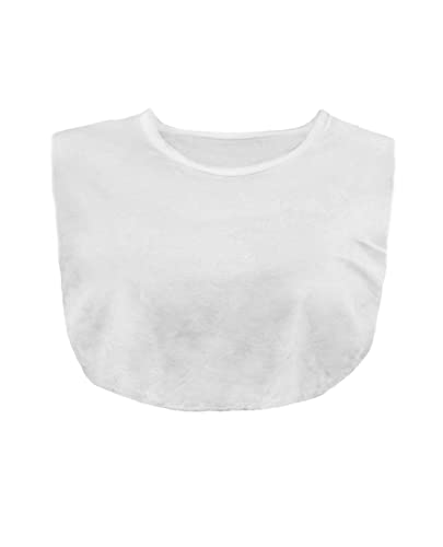 Kosher Casual Modest TeeNeck™ – Crew Collar Dickie Cleavage Cover Up for Low Neckline – Breathable Insert for Modesty