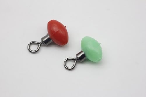 40 piezas giratorias cruzadas 3 vías para pesca miniatura 6