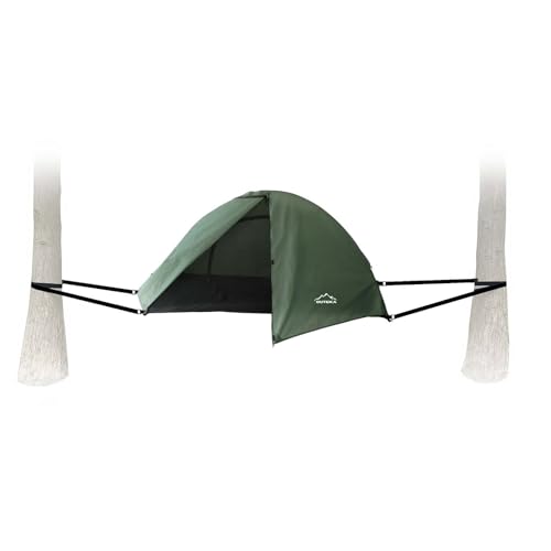 Lay Flat Hammock Tent - Waterproof Hammocks Tents for Camping with Mosquito net - Ultra Light Rain and Fly Proof Sleeping shelter Hybrid Hammok for Adults - All Weather and Seasons