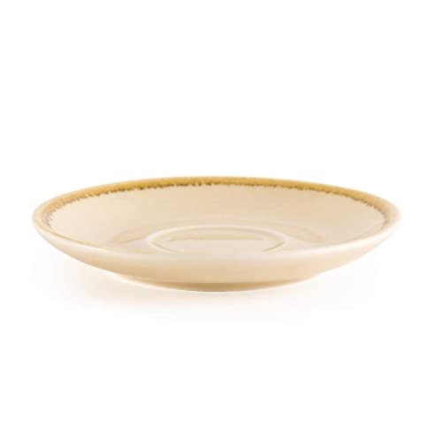 Olympia Kiln Triangular Plate Bark 280mm 11 Rimmed Kitchen Serving Tableware 4pc, Sandstone, 115(diameter )mm - Image 2