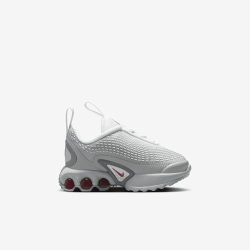 Nike Air Max Dn SE Baby/Toddler Shoes (HQ4876-002, Shown: Light Smoke Grey/White/Smoke Grey/University Red) Size 33