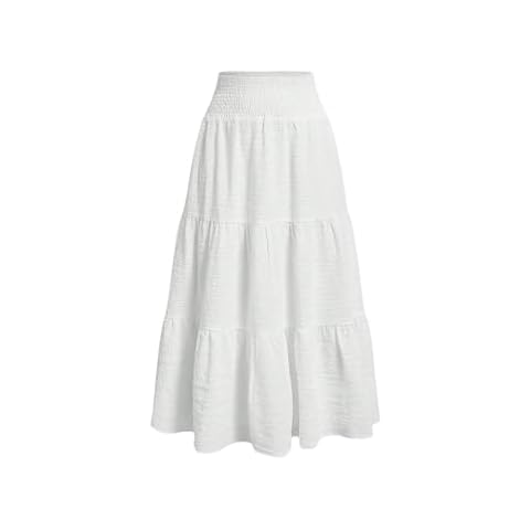 SHENHE Girl's Ruffle Maxi Skirt Cover