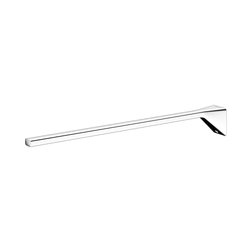 KEUCO Rose Handtuchhalter einarmig, 34 cm, ohne Bohren, Metall verchromt, Made in Germany, starr, inkl. Klebeset und Schraubset, Handtuchstange zum Kleben oder Schrauben