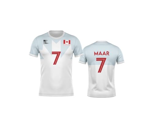 Custom Canada Volleyball Jersey, Number Name, Red and White, (US, Alpha, One Size, Regular, Regular, White)