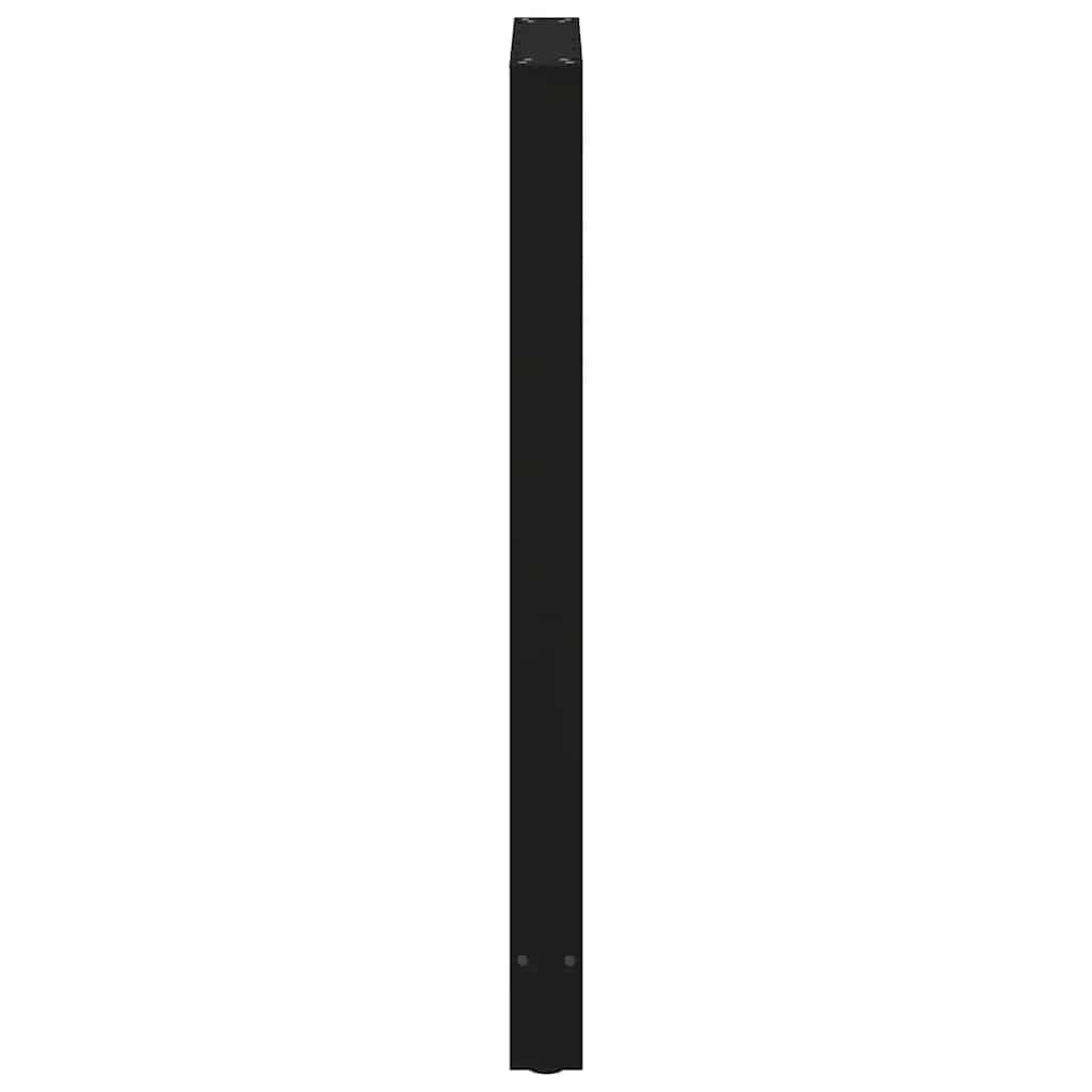 Nogi do stołu barowego, czarne, 2 sztuki, 60 x (110-111) cm, stal z regulowanymi nóżkami poziomującymi zapewniają stabilny montaż na stole i łatwą instalację na indywidualnych blatach
