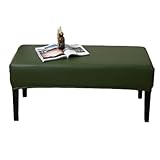 Perfect Fit: Bench cover fits most upholstered bench. Fit bench length 107-137cm, bench width 36-46cm and thickness 5-12cm. Please check the size guide in the item picture before order.